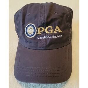 PGA Carolinas Section Grey Blue Adjustable Hat Professional Golf Association